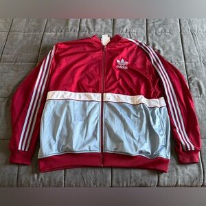 Adidas Trefoil Red white and blue Track Jacket from Y2K! Rare! Vintage!